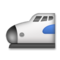 High-Speed Train With Bullet Nose emoji on LG